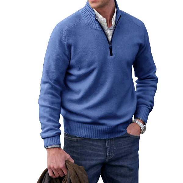 James - Cashmere Zipper Basic Sweater