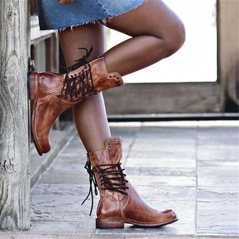 Maura™ - Leather Boots with Laces