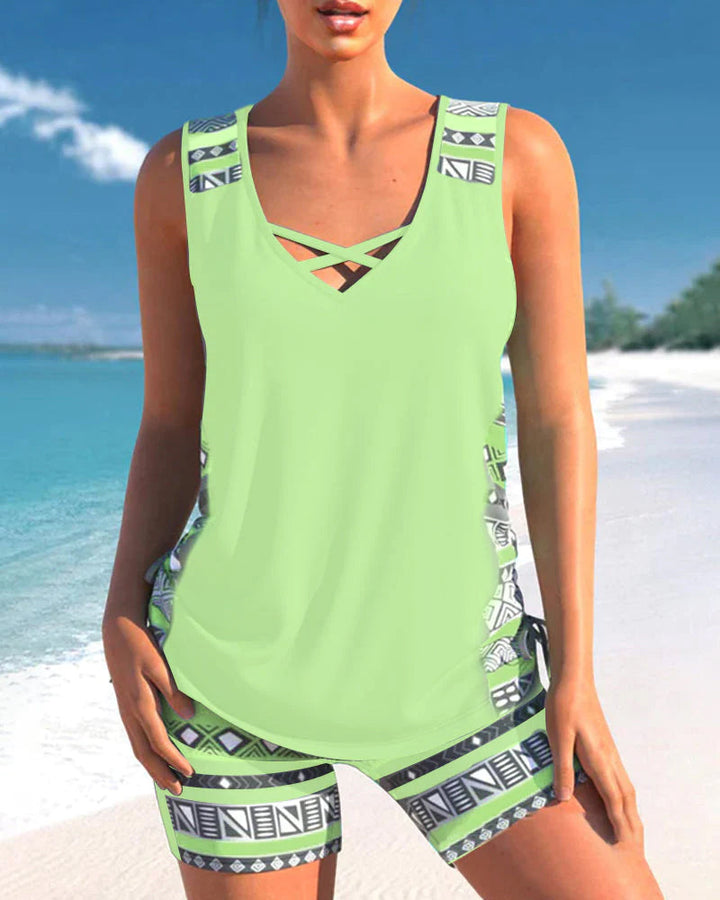 Naomi™ - Trendy Tankini Swimsuit