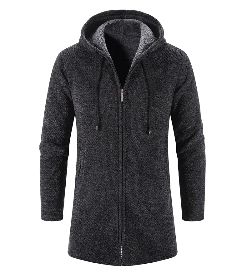 KRIST - Men's Long Hooded Cardigan