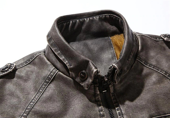 STEFF - Biker Jacket With Fleece Lining