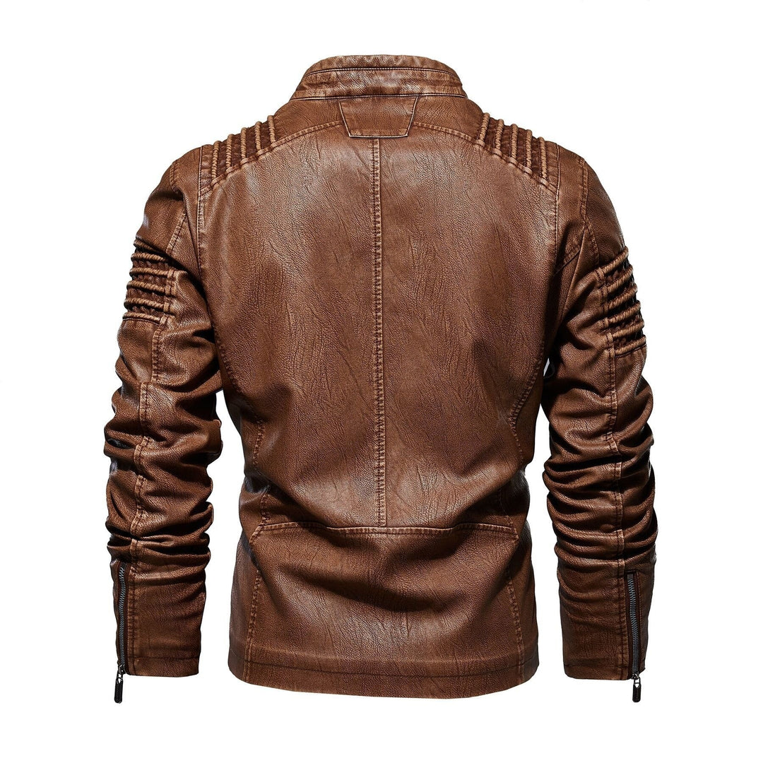 FABIO - Leather Jacket With Fleece Lining