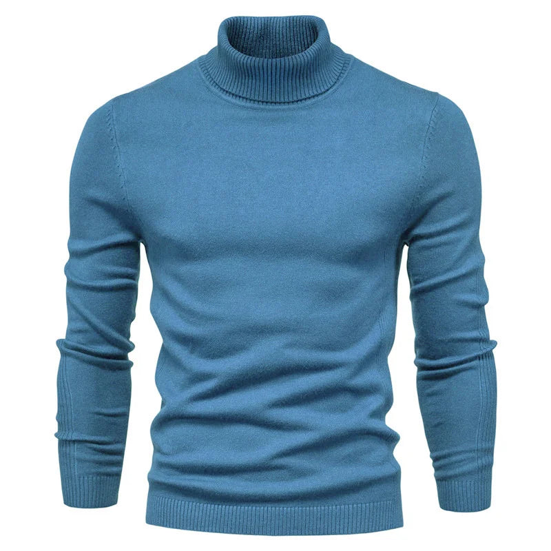 LEVI - Casual Solid Turtleneck Sweater