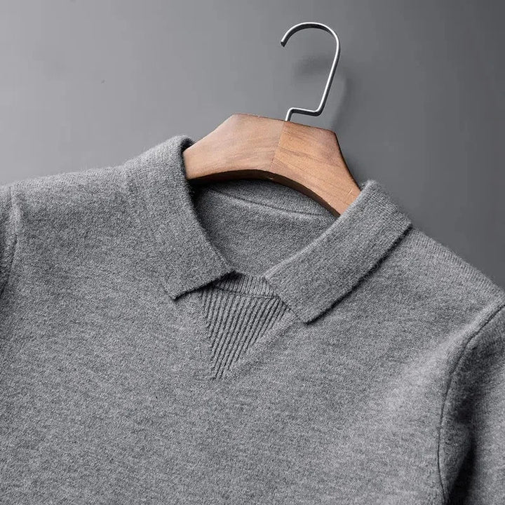 Lucas - Premium Cashmere Polo Sweater