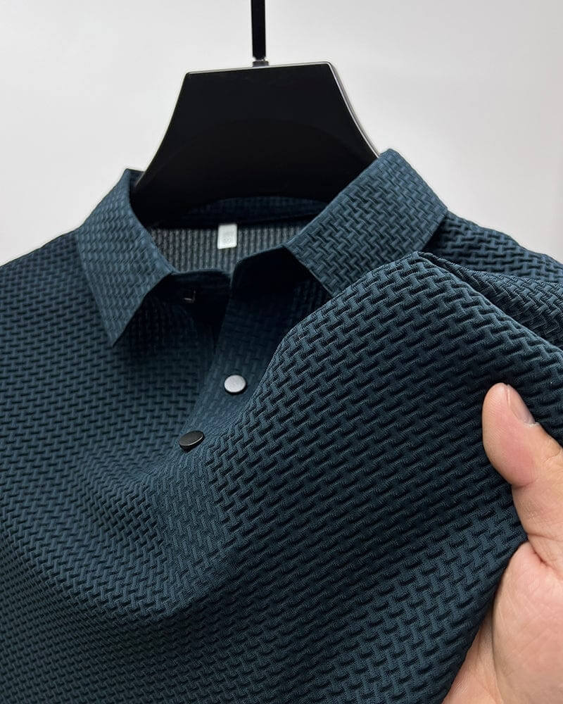 AARON - Luxury Textured Men's Polo-Shirt