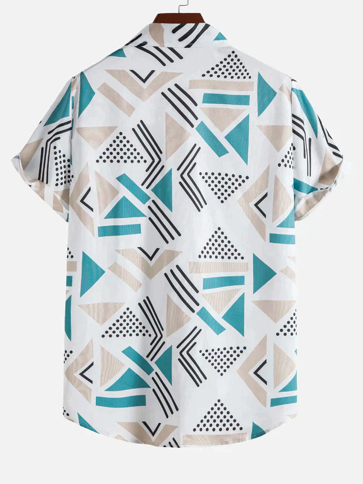 Geometric Triangle Print Shirt