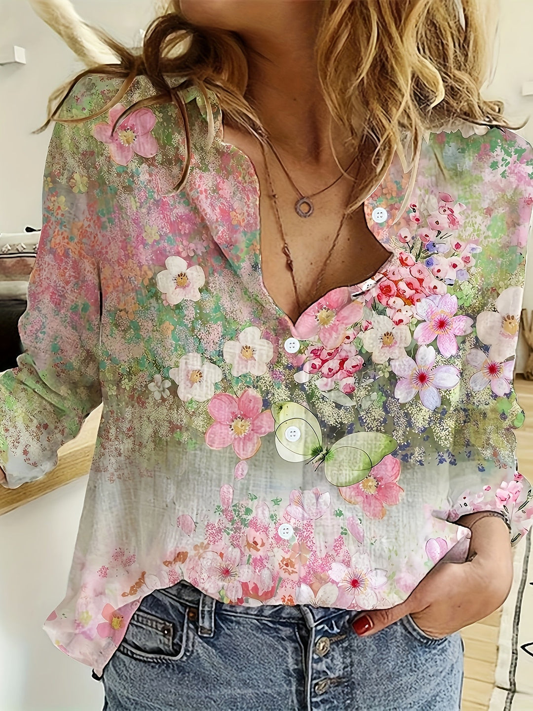 Rosalia™ | Floral Boho Blouse