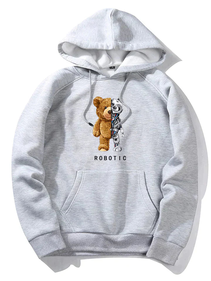 Robot Bear Graphic Hoodies