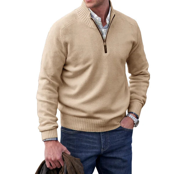 James - Cashmere Zipper Basic Sweater