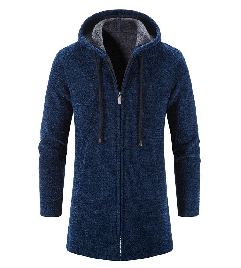 KRIST - Men's Long Hooded Cardigan