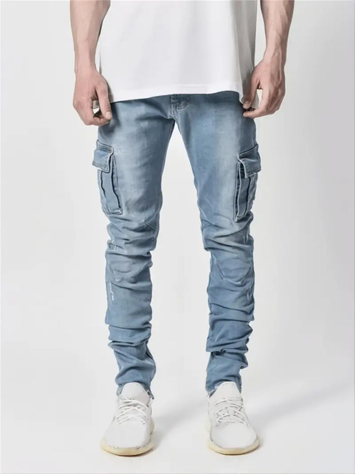 VIBEZ - Skinny Fit Cargo Jeans