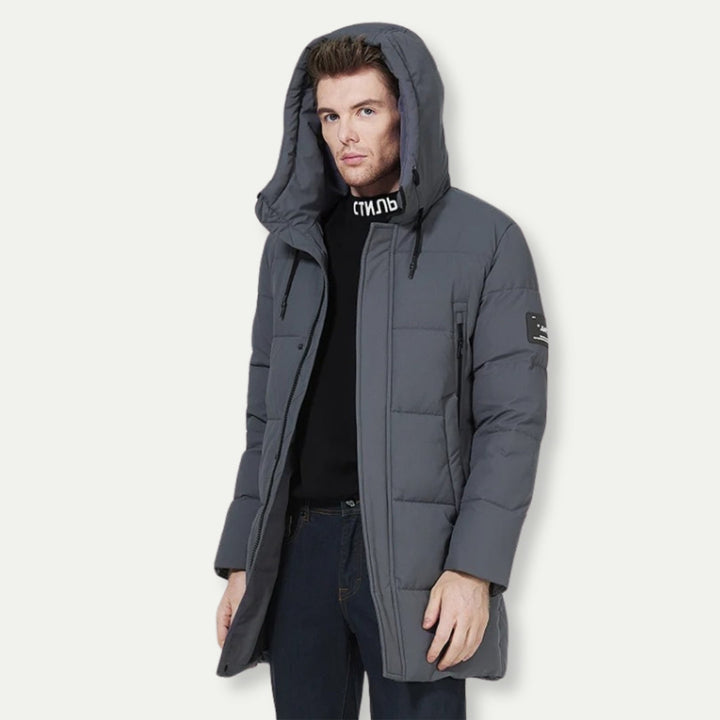 QUBE - Men's Insulated Winter Coat with Hood