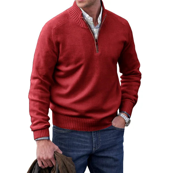 James - Cashmere Zipper Basic Sweater