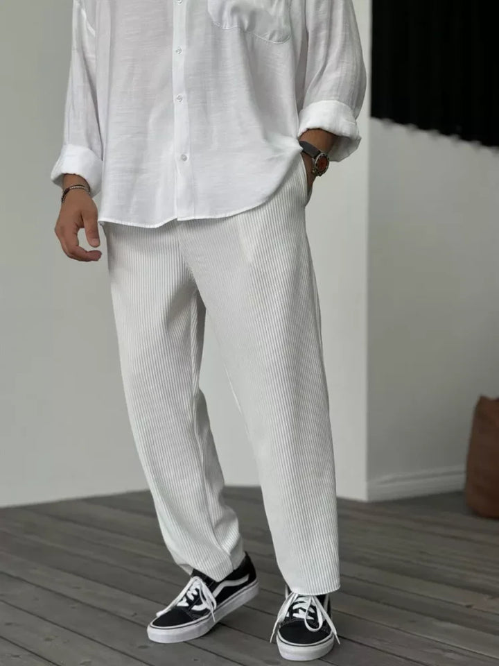 Orazio™ | Elegant Ribbed Trousers