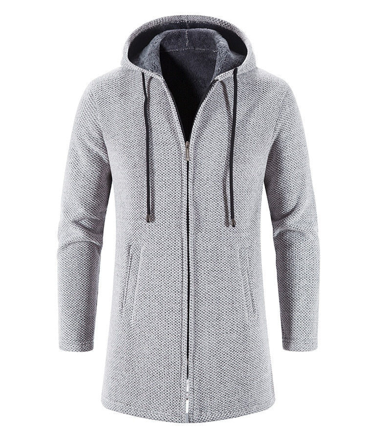 KRIST - Men's Long Hooded Cardigan