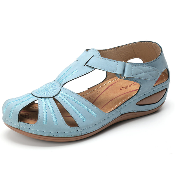 Selva™ | Elegant Vintage Wedge Sandals