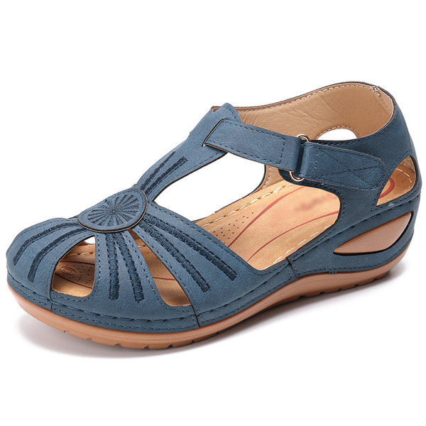 Selva™ | Elegant Vintage Wedge Sandals