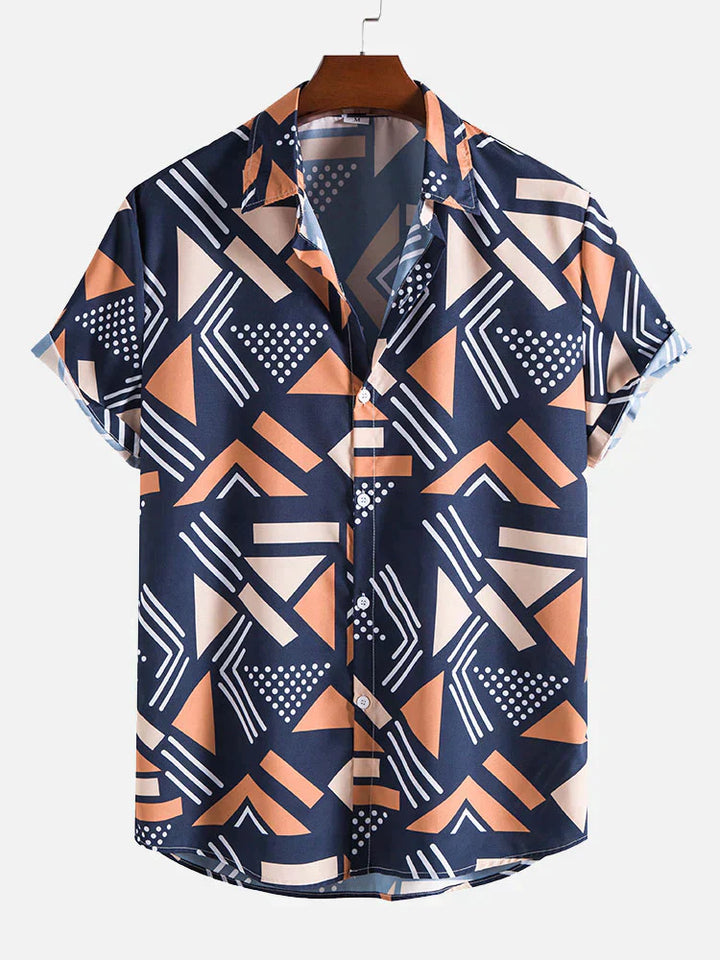 Geometric Triangle Print Shirt