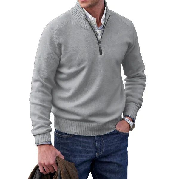 James - Cashmere Zipper Basic Sweater