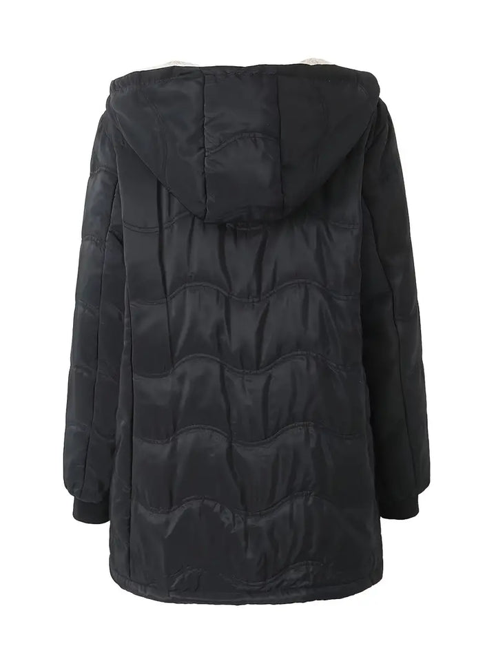 GOGO -  Hooded Puffer Jacket with Fleece Lining