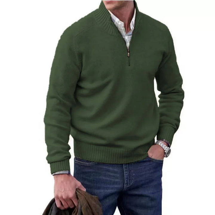 James - Cashmere Zipper Basic Sweater