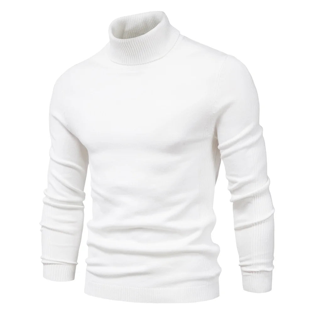 LEVI - Casual Solid Turtleneck Sweater