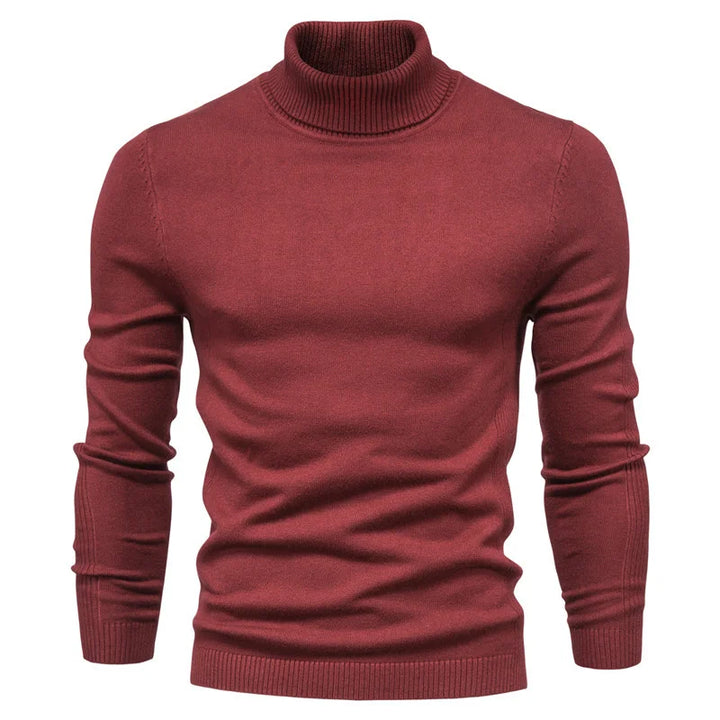 LEVI - Casual Solid Turtleneck Sweater