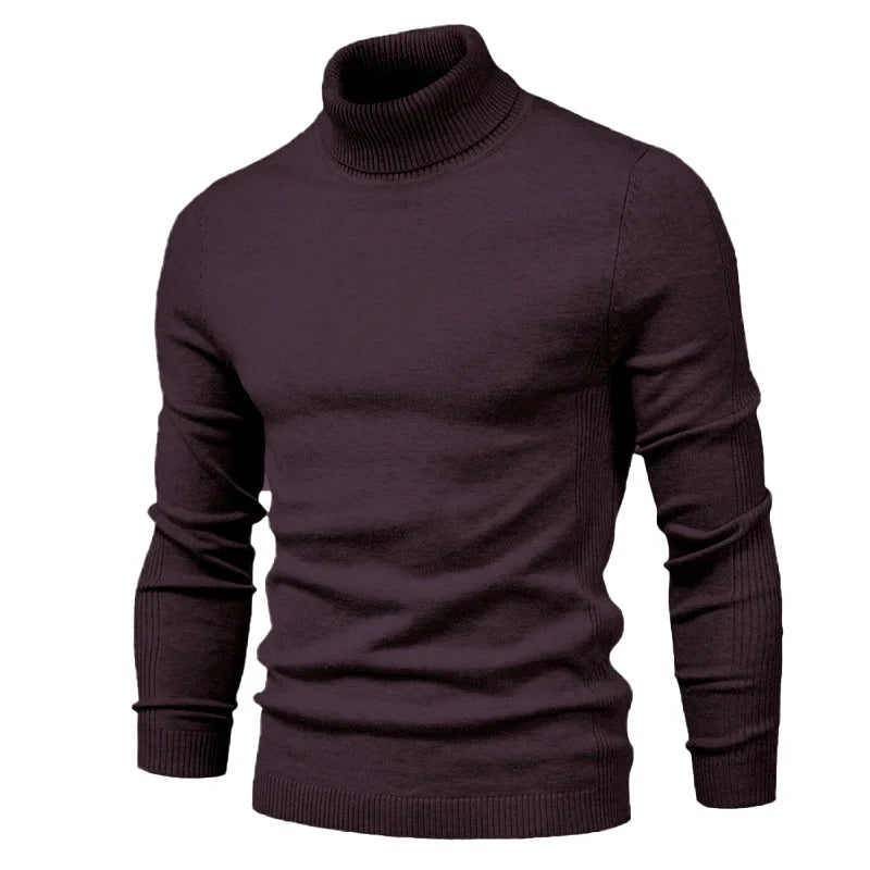 LEVI - Casual Solid Turtleneck Sweater