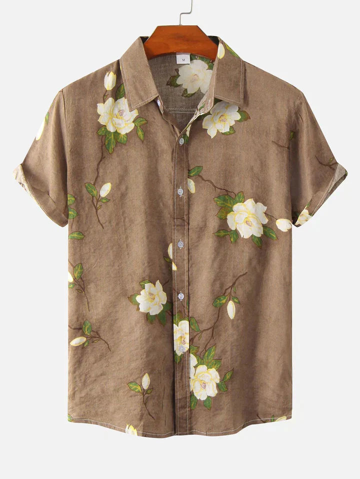 Floral Print Button Up Shirt